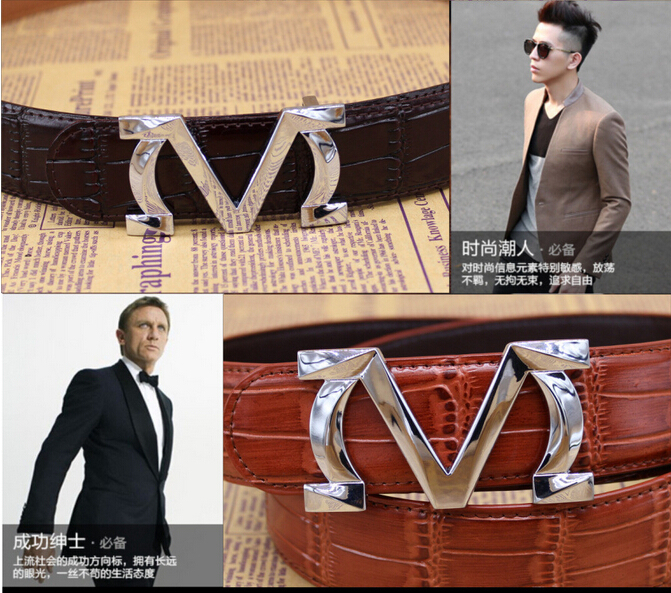 ε巯   Ʈ  Ǿ  Ʈ Ŭ  Ʈ M ڸ Ǹ  ü/Manufacturers selling men&s belt M letters smooth buckle High-grade commercial belt leather cro